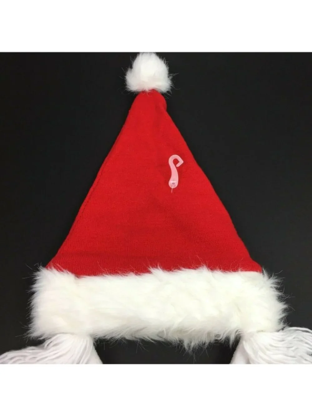 Santa Mask Hat Beard Plush Christmas Halloween Adult Party Costume Face